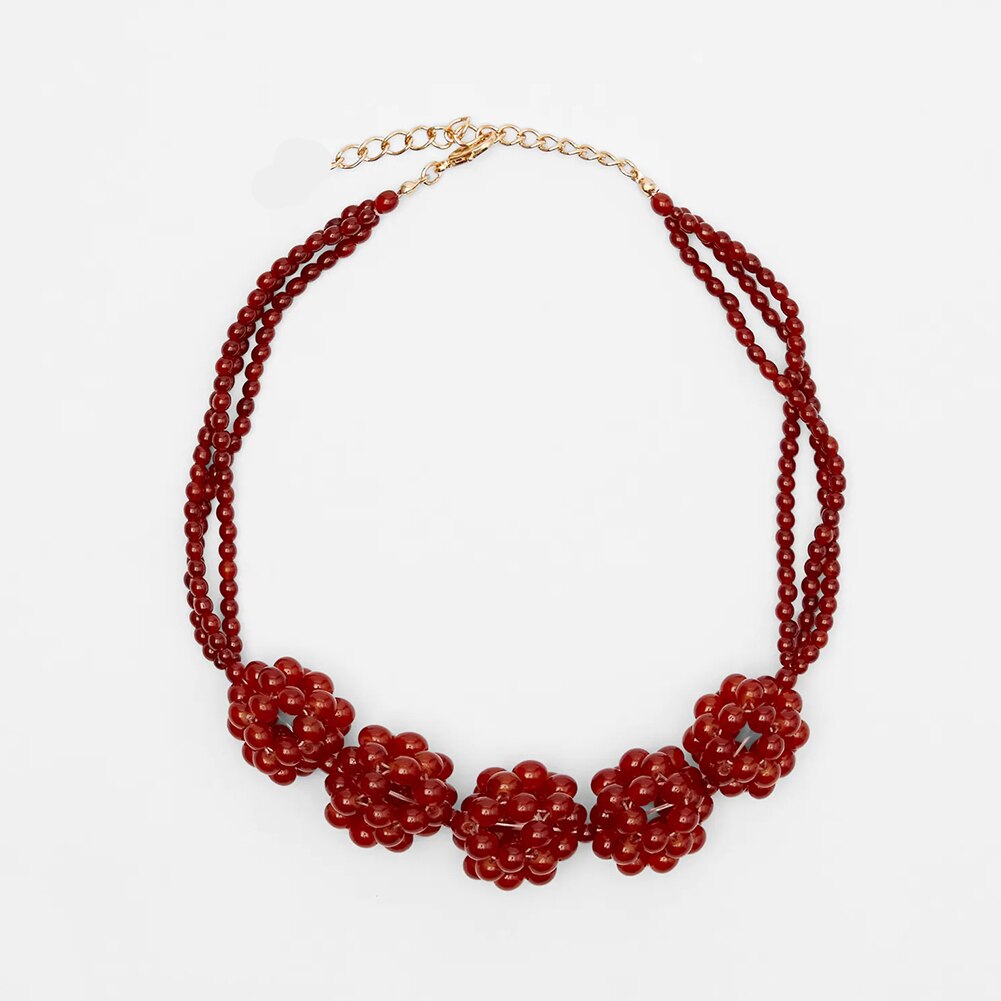 Stone Pearl Necklaces for Women Bohemian Beads