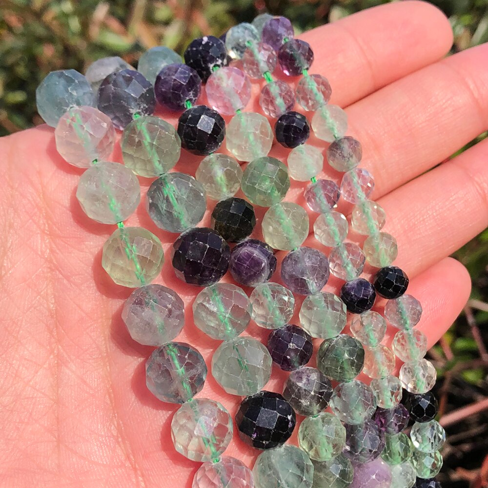 Round Loose Gemstone Beads Bracelet Necklace