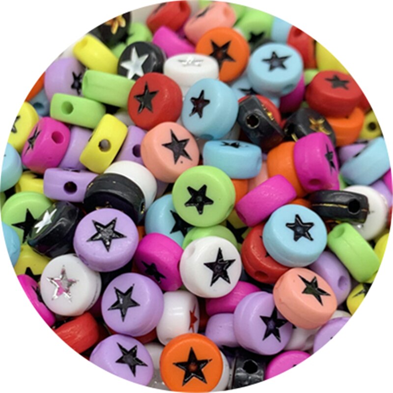 Letter Beads Oval Shape Mixed Alphabet