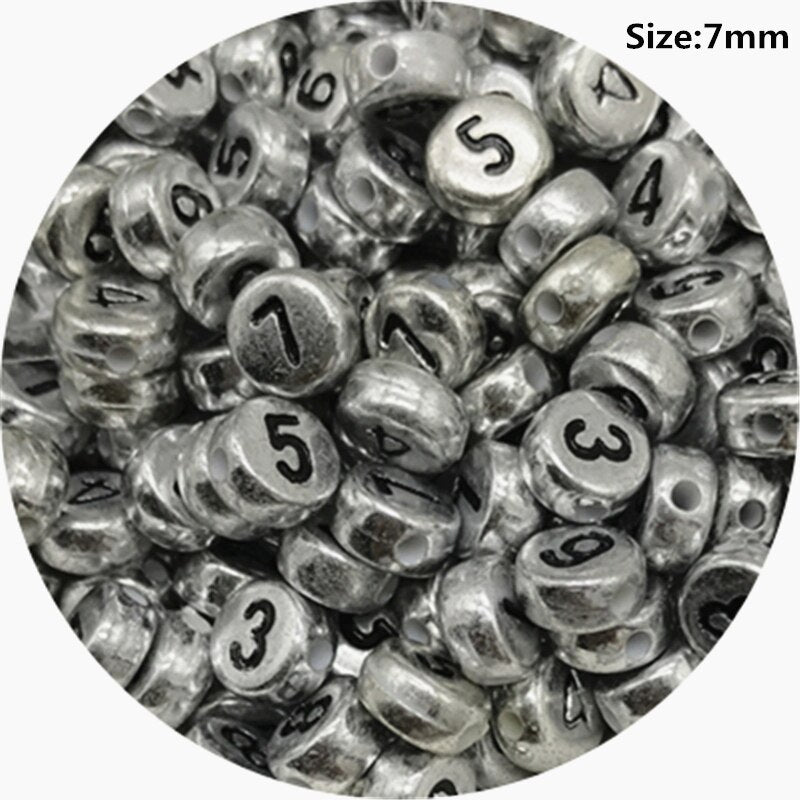 Letter Beads Oval Shape Mixed Alphabet