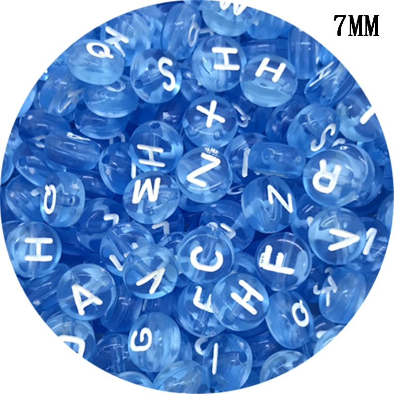 Letter Beads Oval Shape Mixed Alphabet