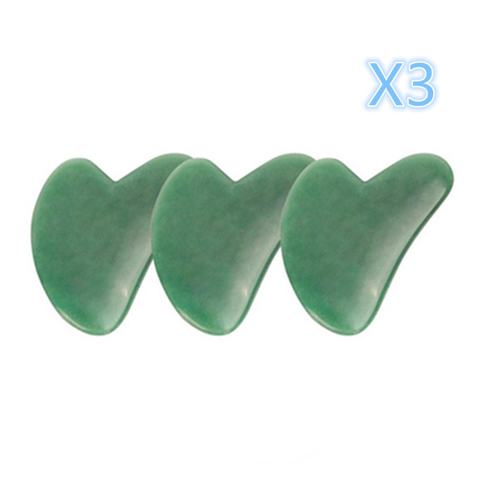 Rose Quartz Jade Stone Heart-shaped Gua Sha