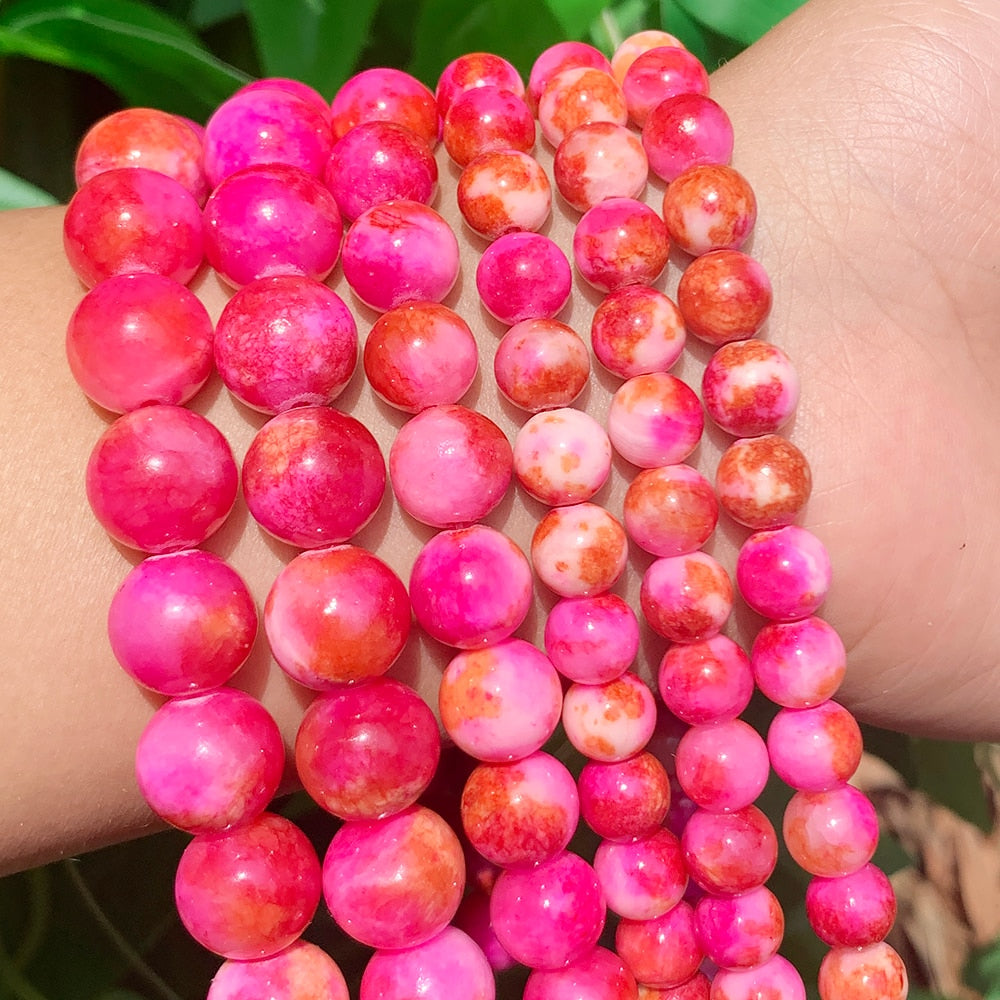 Natural Stone Tourmaline Pink Green Persian Jades
