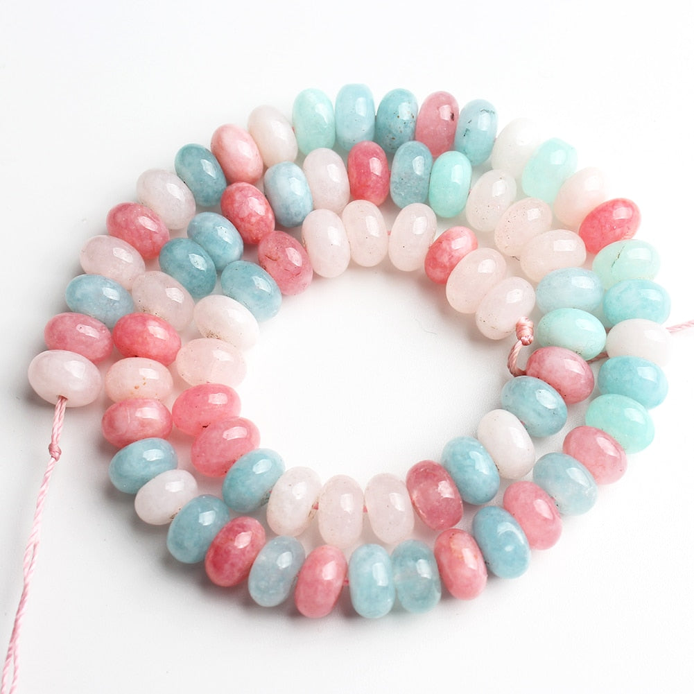 Natural Gem Stone Morganite Angelite Jades