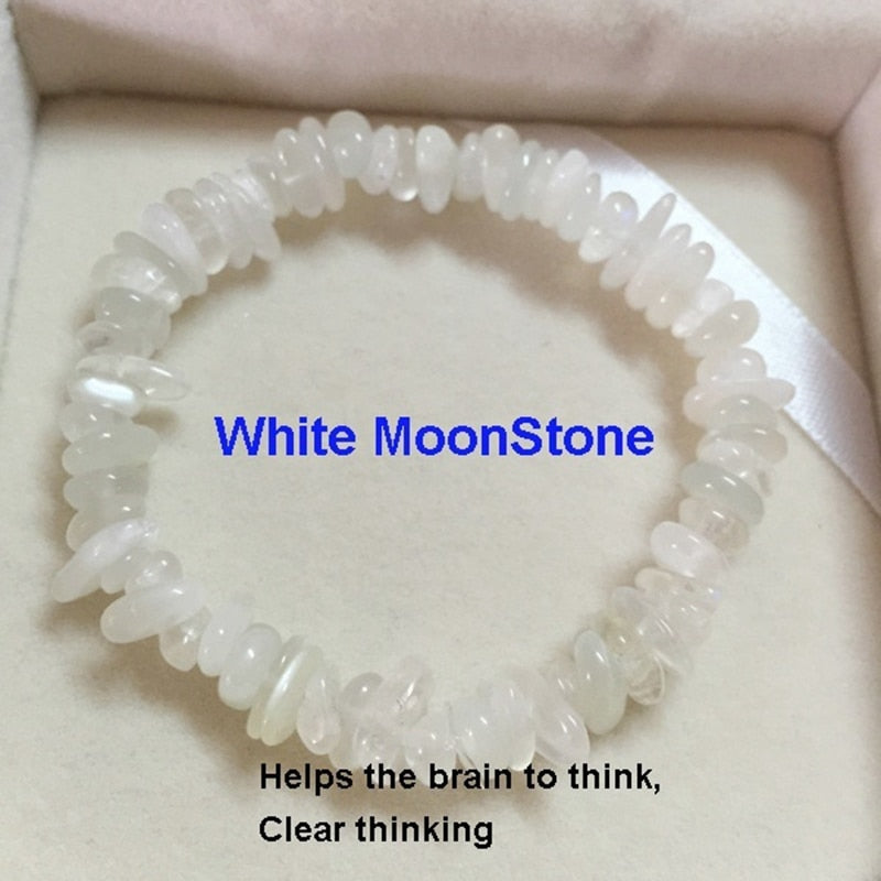 Irregular Natural Gem Stone Bracelet Stretch Chip Beads
