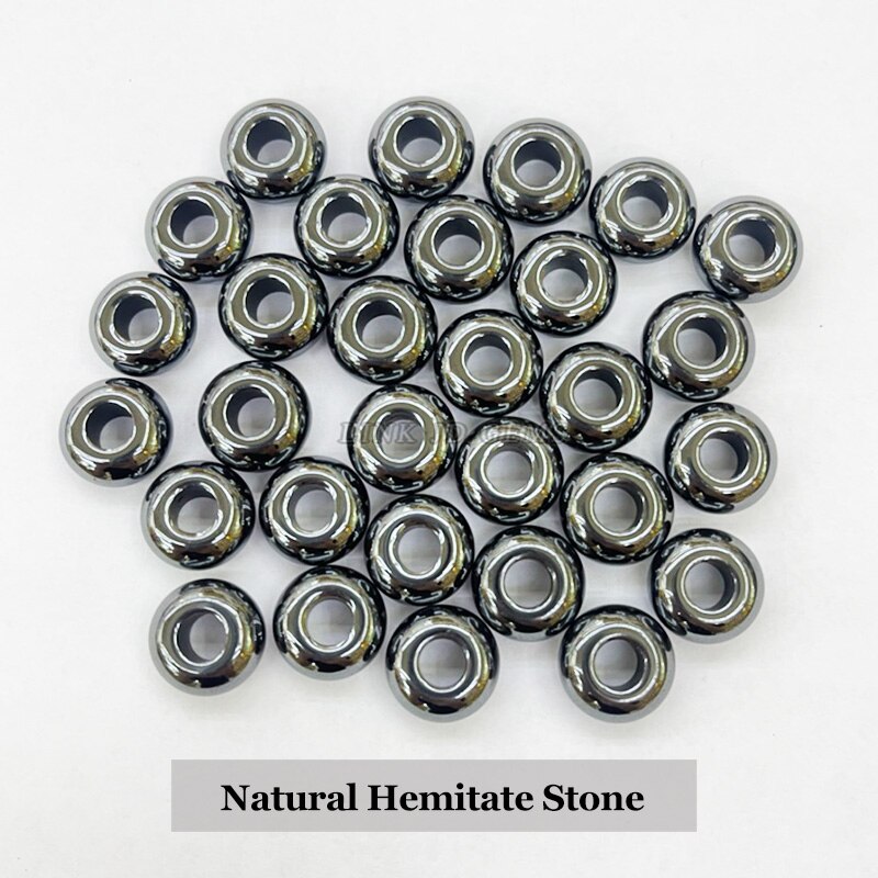 Natural Agate Jade Quartz Stone Big Hole Beads