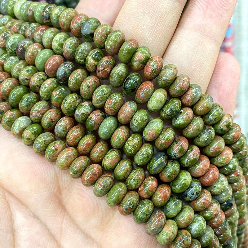 Rondelle Natural Stone Jades Agat Labradorite