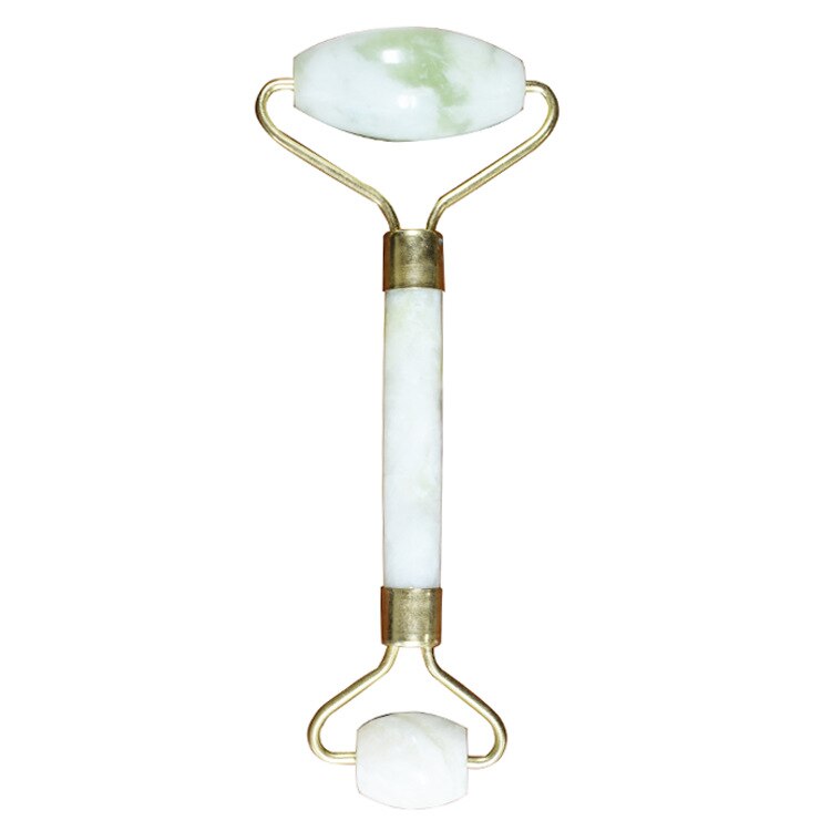 Green jade roller facial beauty