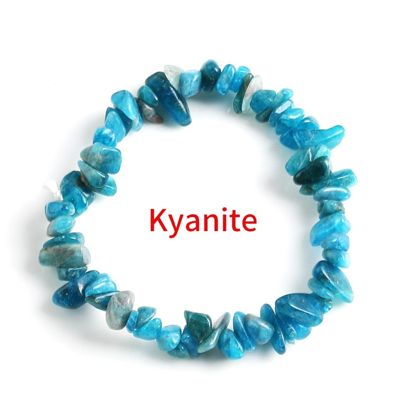 Irregular Natural Gem Stone Bracelet Stretch Chip Beads