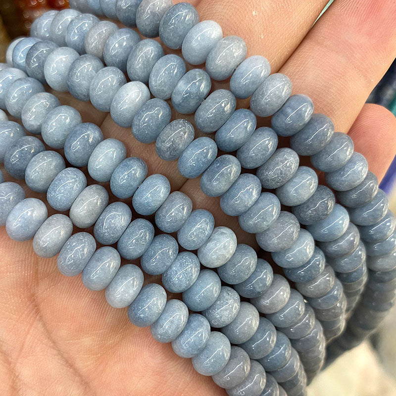 Rondelle Natural Stone Jades Agat Labradorite