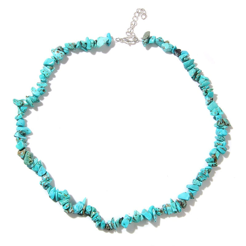 Natural Chip Stone Beads Necklaces For Women