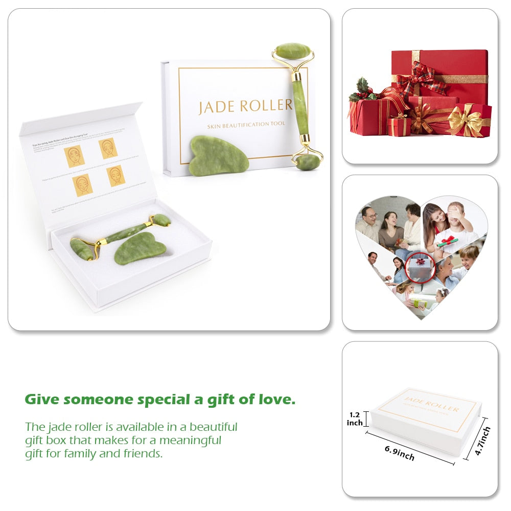 Face Massager Jade Roller for Face Lifting Tools