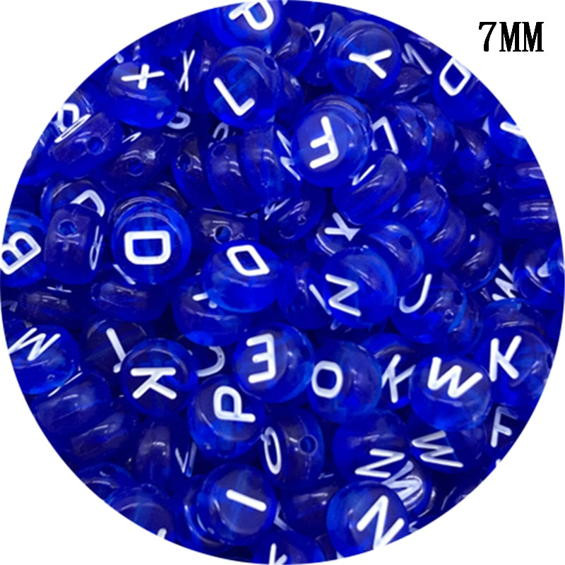 Letter Beads Oval Shape Mixed Alphabet