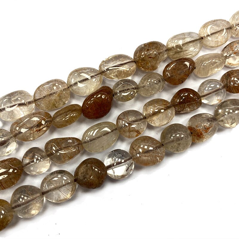 Fine 8-10mm Natural Stone Morganite Lapis Aventurine