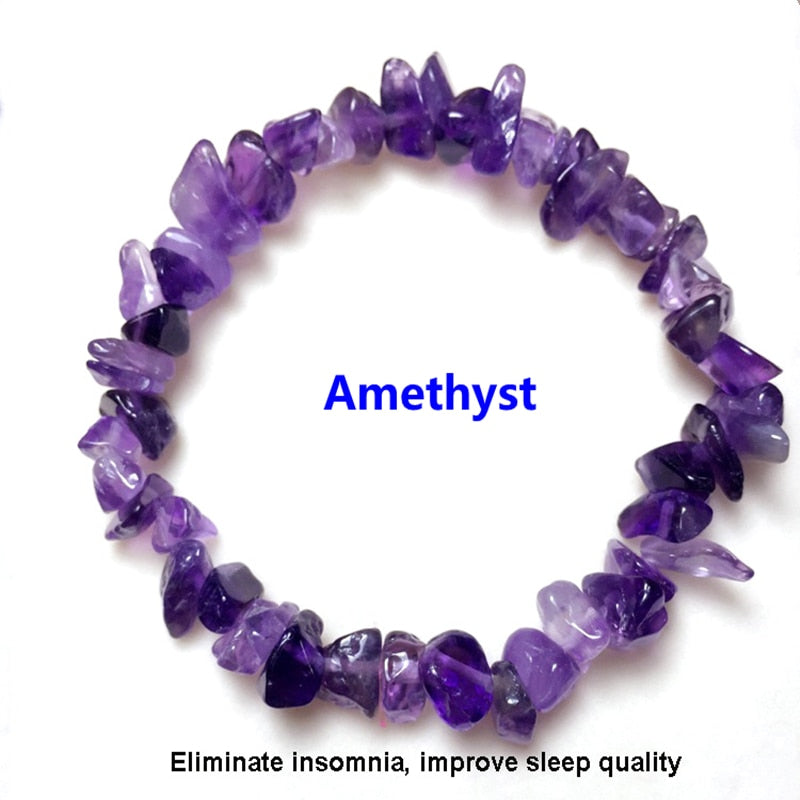 Irregular Natural Gem Stone Bracelet Stretch Chip Beads