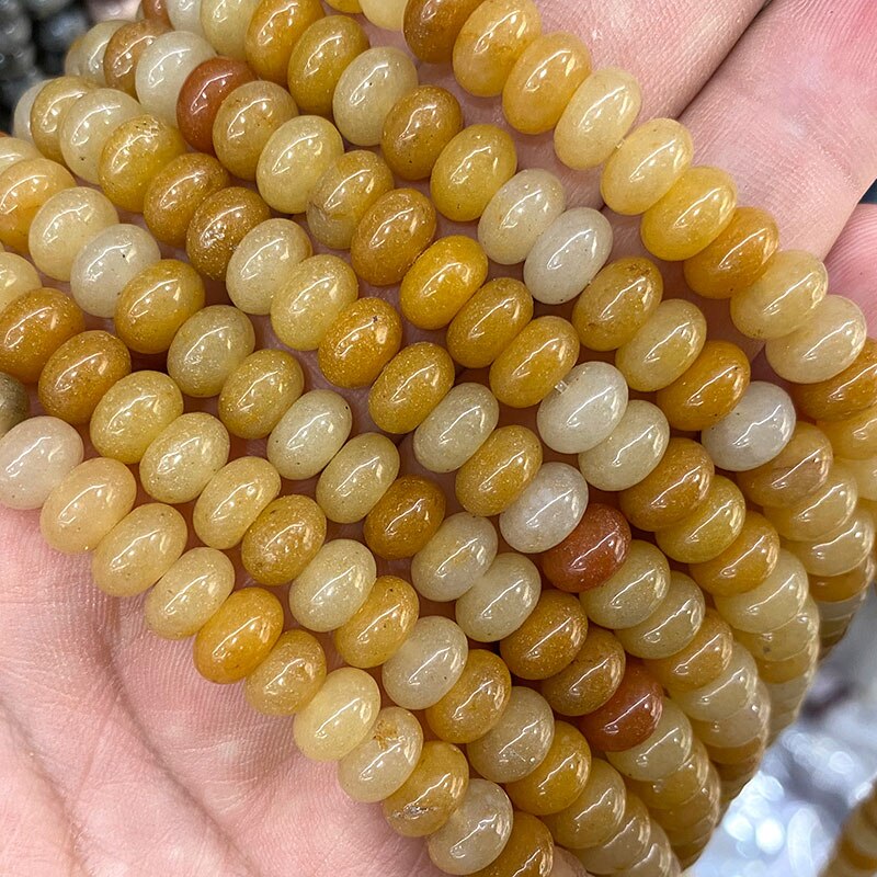 Rondelle Natural Stone Jades Agat Labradorite