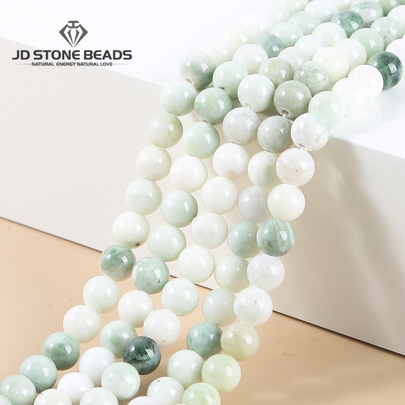 Natural Maotian Jade Stone Round Beads