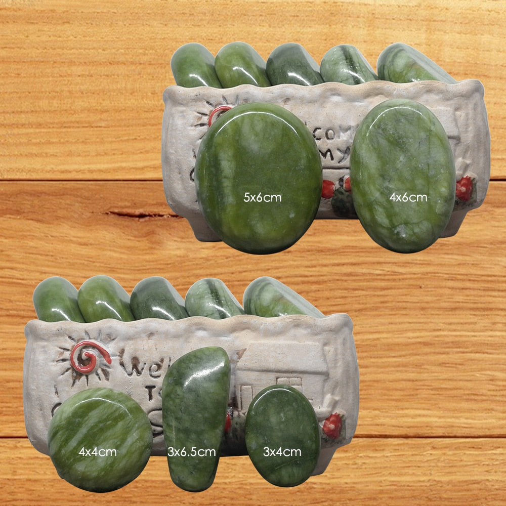 Jade glaze hot stone massage Set massager