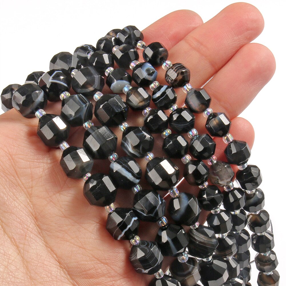 Natural Stone Faceted Amethyst Beads