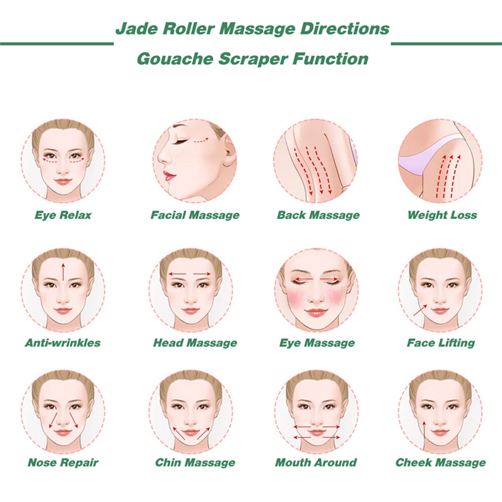 Natural Jade Face Muscle Relaxation Skin Lifting