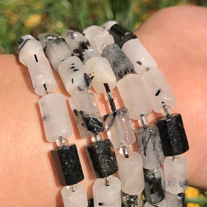 Natural Stone Beads Cylinder Prehnite