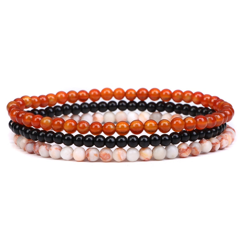 Couple Distance Bracelet Natural Stone Turquoises Quartz