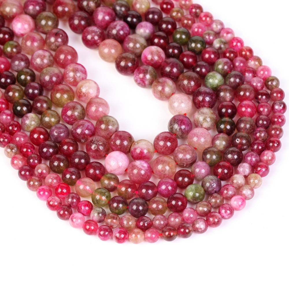 Stone Beads Watermelon Tourmaline Jades Spacer