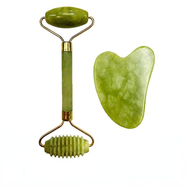 Skin Care Face Jade Massager Roller Gua sha Scraper