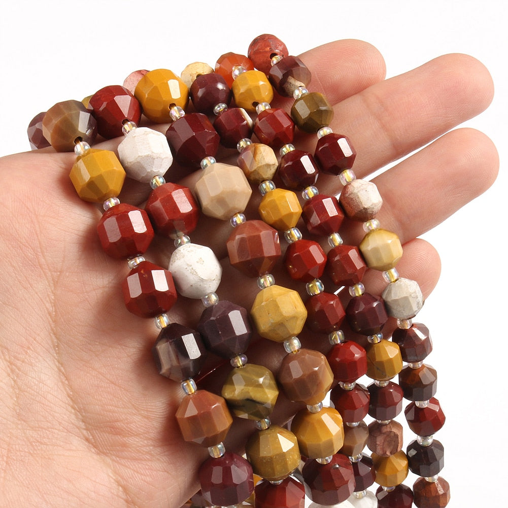 Natural Stone Faceted Amethyst Beads