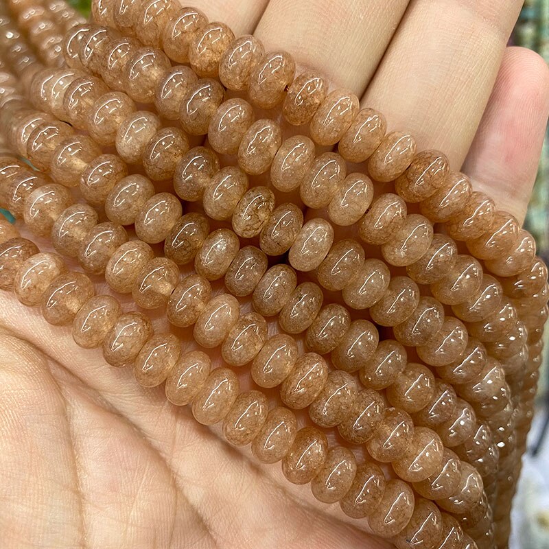 Rondelle Natural Stone Jades Agat Labradorite