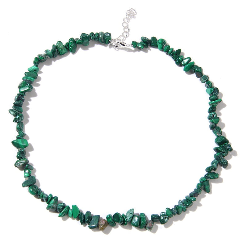 Natural Chip Stone Beads Necklaces For Women