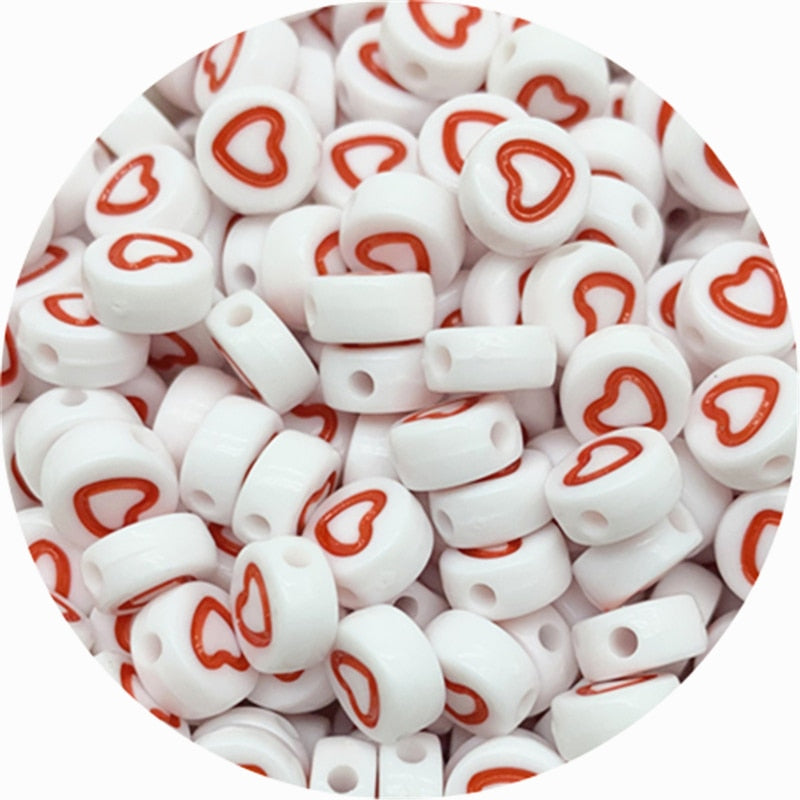 Letter Beads Oval Shape Mixed Alphabet