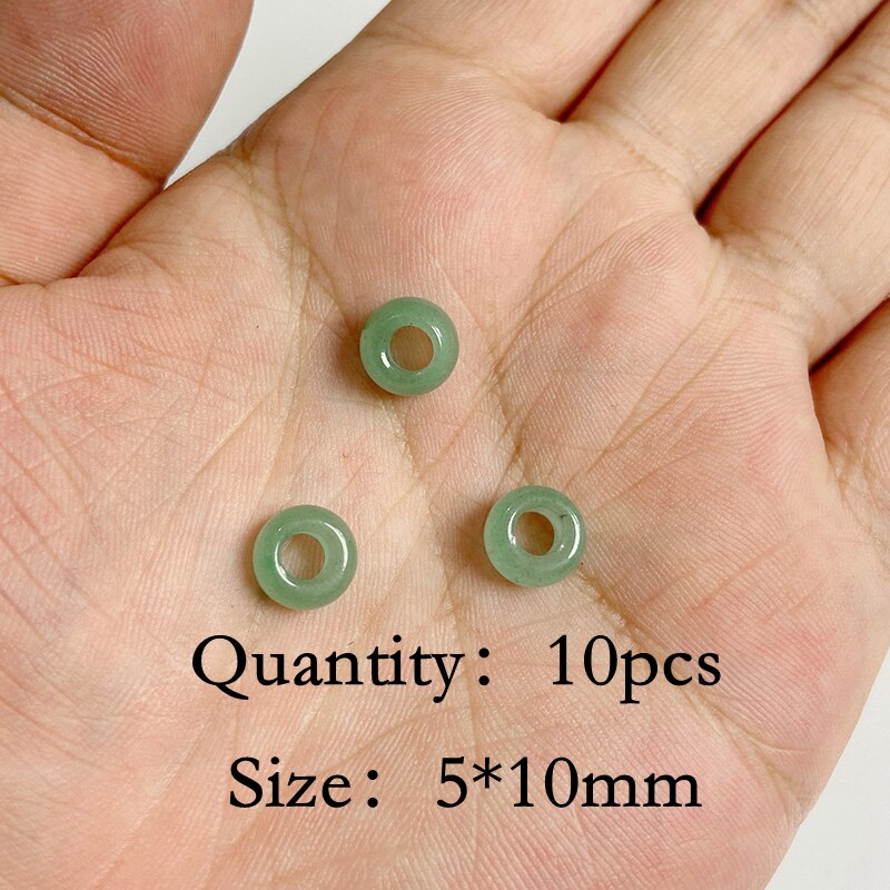 Natural Green Aventurine Jades Stone Pendant Beads