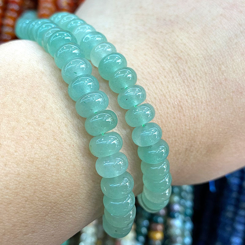 Rondelle Natural Stone Jades Agat Labradorite