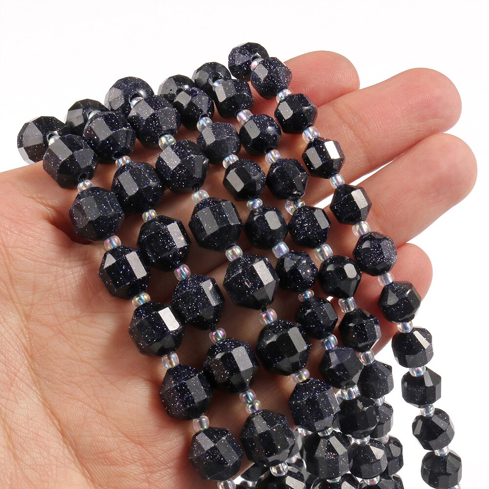 Natural Stone Faceted Amethyst Beads