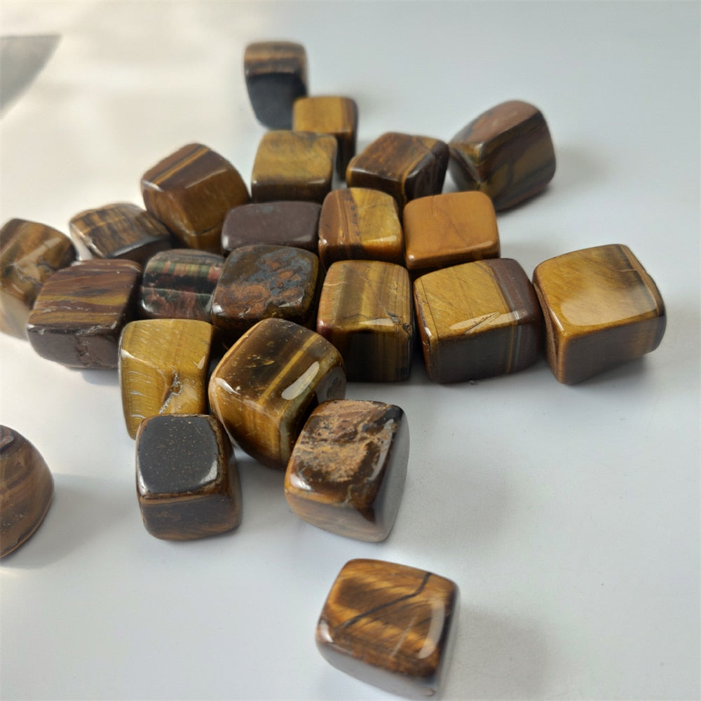 Natural Tiger Eye Square Stone Healing Crystal