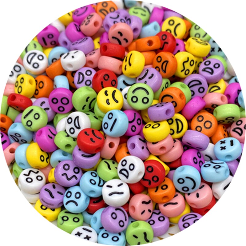 Letter Beads Oval Shape Mixed Alphabet