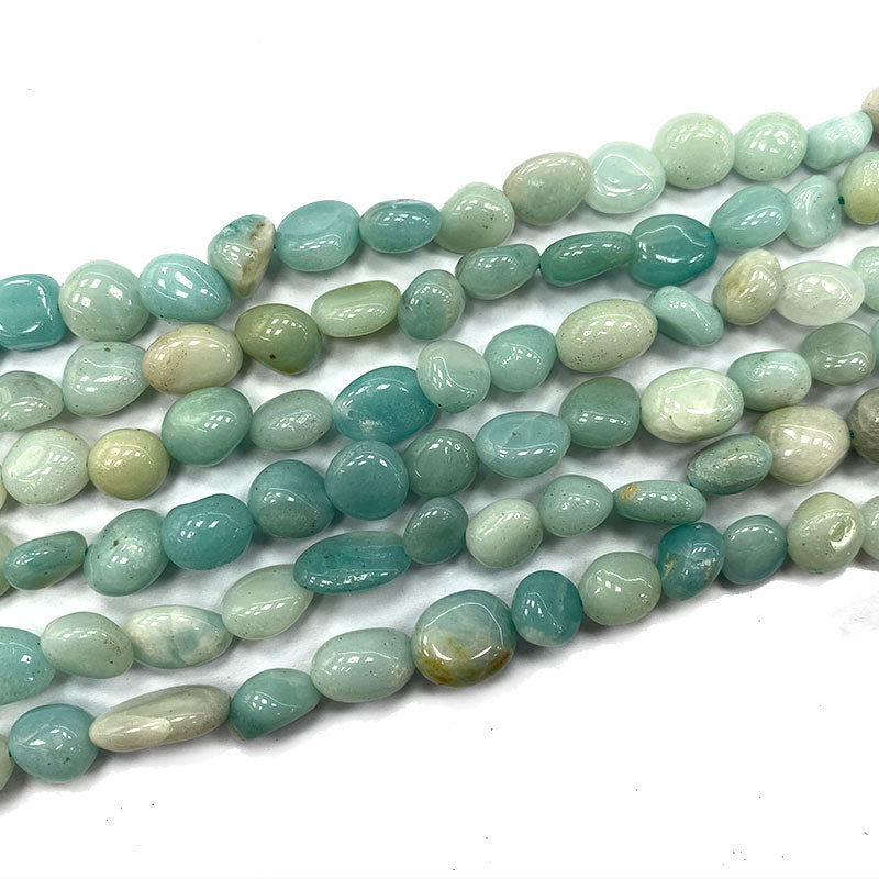 Fine 8-10mm Natural Stone Morganite Lapis Aventurine