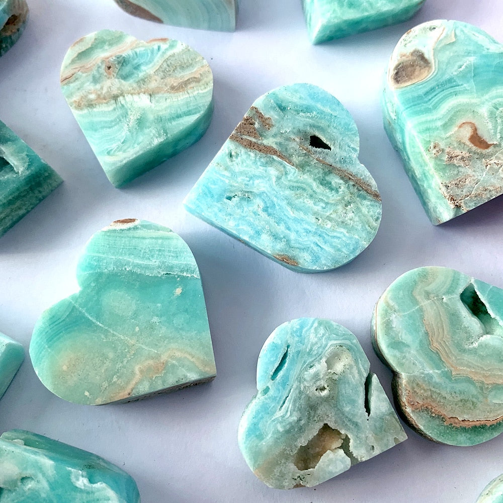 Crystals Heteropolar Ore Heart Shape Raw Stone