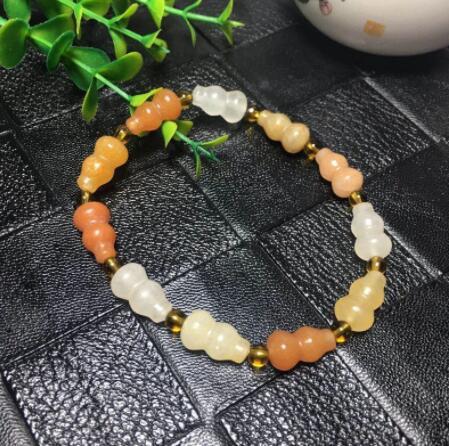 Natural Colorful Jade Charm Bracelet
