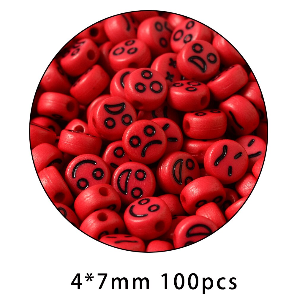 iYOE Mix Acrylic Smiley Beads Luminous Spacer Beads