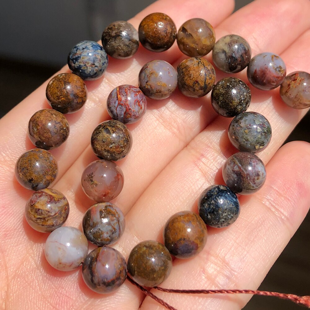 Natural Malachite Round Loose Stone Beads