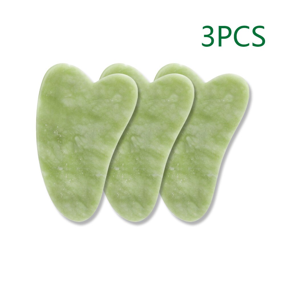 Rose Quartz Jade Stone Heart-shaped Gua Sha