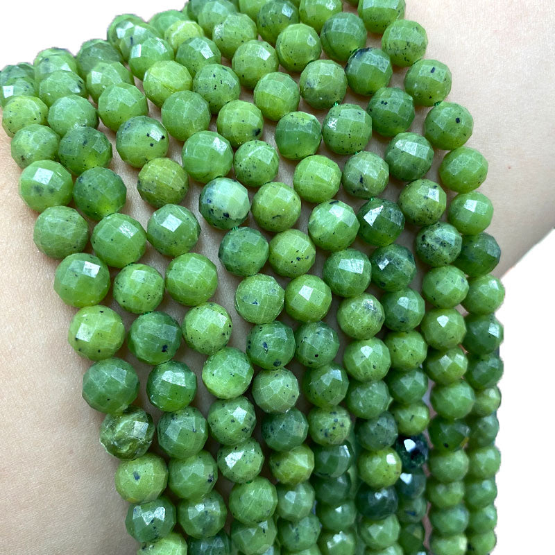 Fine 100% Natural Stone Faceted Sunstone Round
