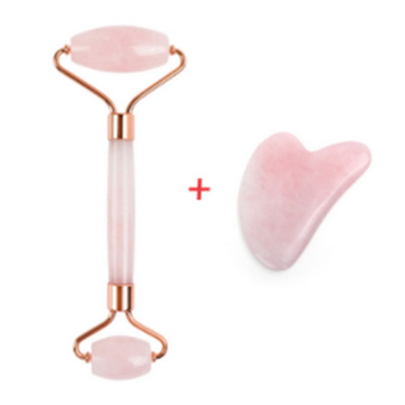 Jade Roller Heart Gua Sha Scraping Board Rose