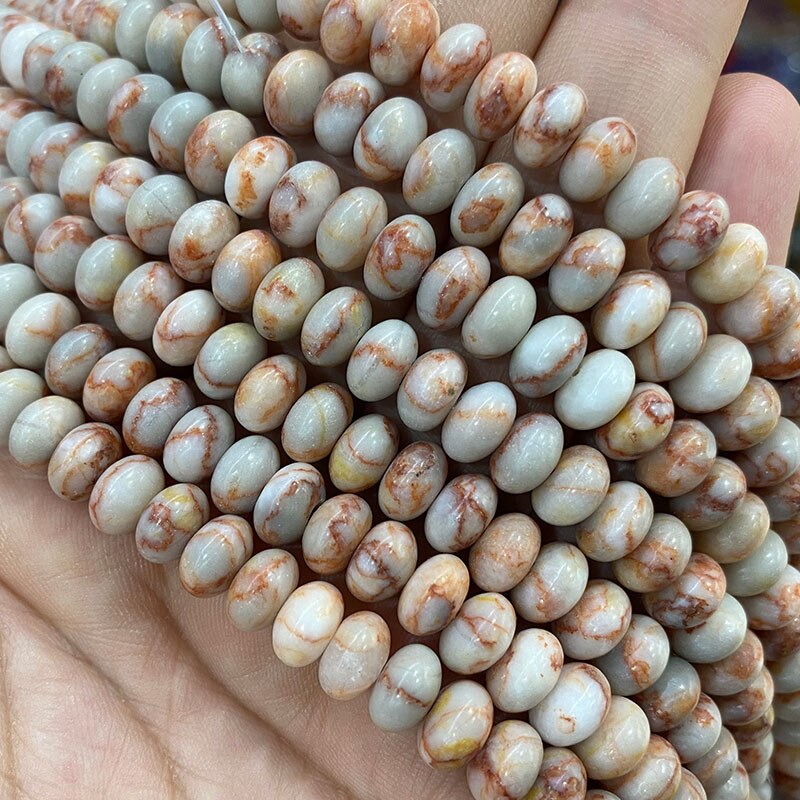 Rondelle Natural Stone Jades Agat Labradorite