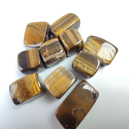 Natural Tiger Eye Square Stone Healing Crystal