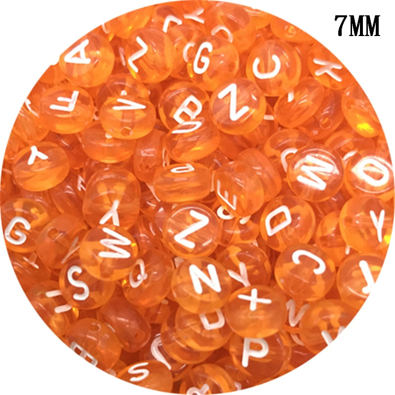 Letter Beads Oval Shape Mixed Alphabet