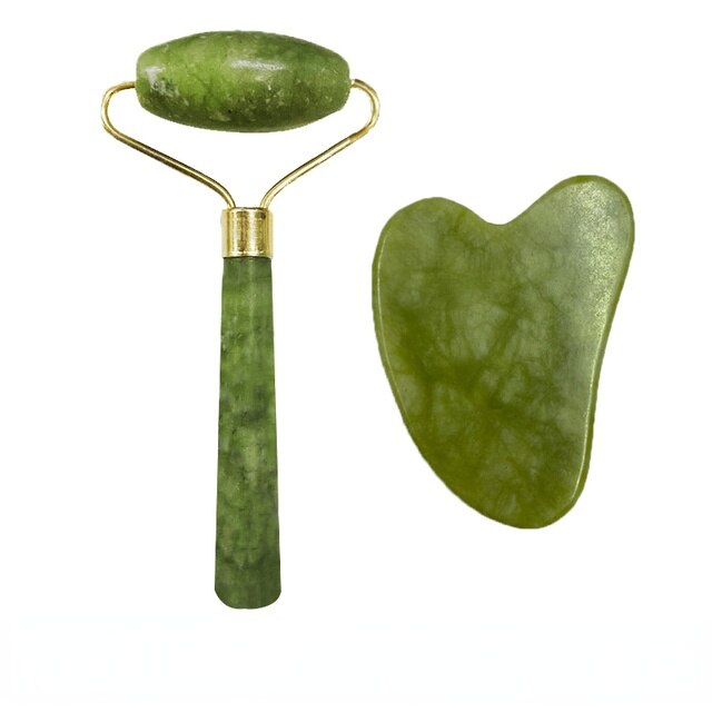 Skin Care Face Jade Massager Roller Gua sha Scraper