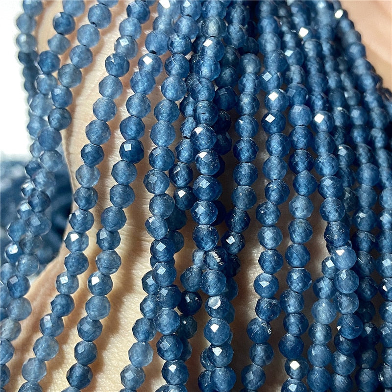 Natural Stone Beads Blue Quartzs Crystal Turquois